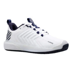 K-Swiss Ultrashot 3 (Men's) - White/Peacoat/Silver -Tennis Clothing Store 06988 177 C