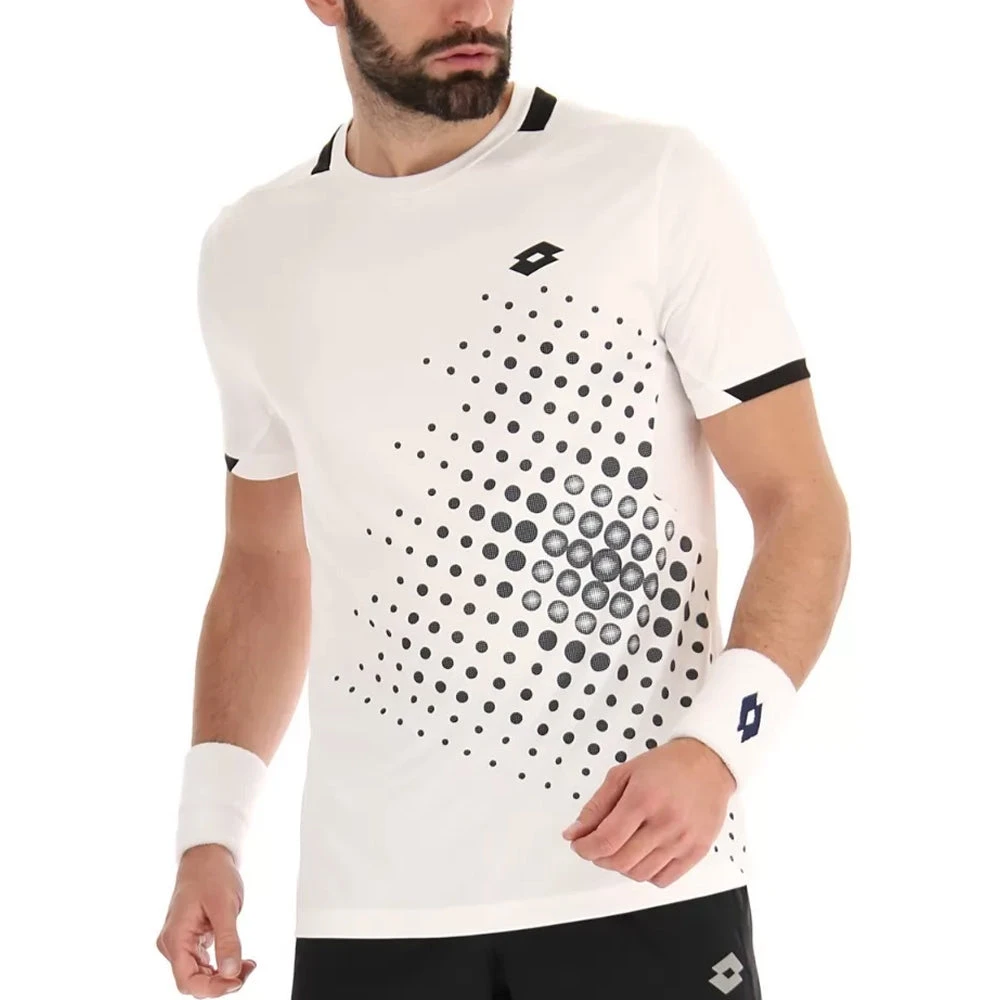 Lotto Top IV Tee (Men's) - Bright White/All Black 1 Lotto Top IV Tee (Men's) - Bright White/All Black