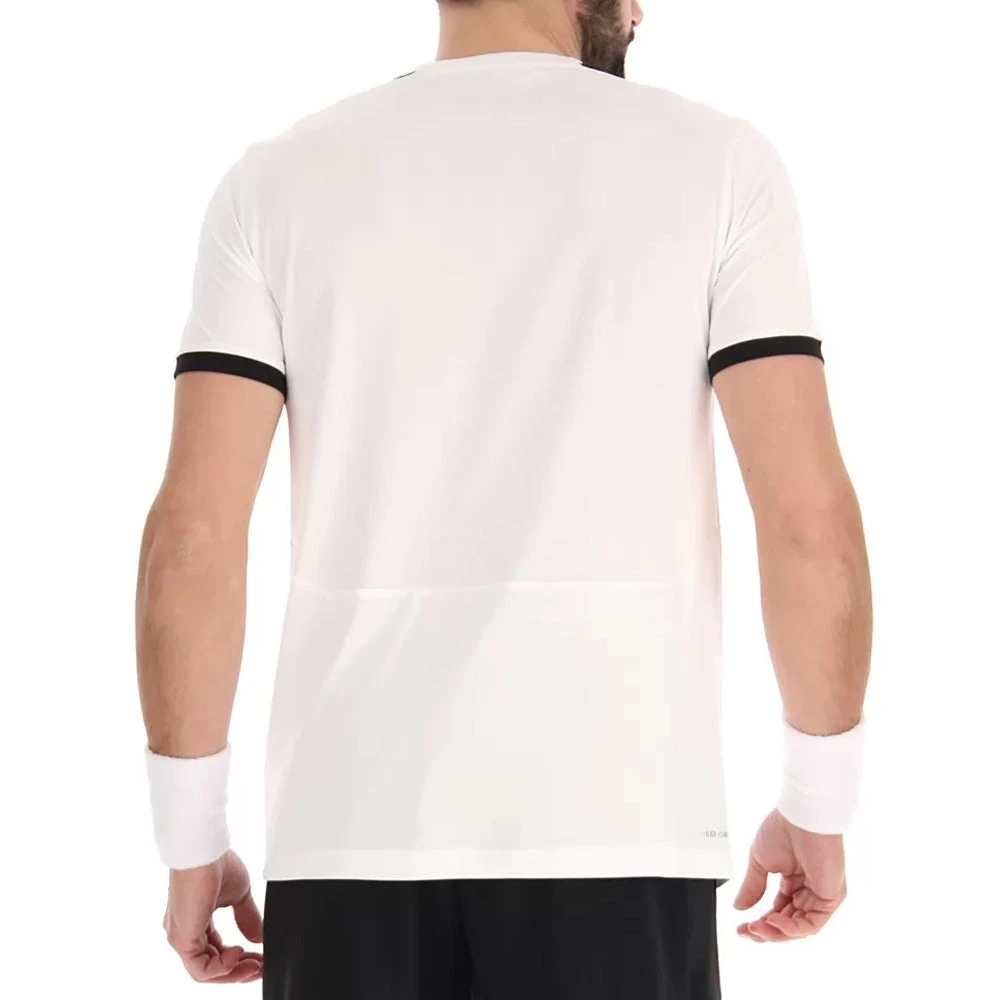 Lotto Top IV Tee (Men's) - Bright White/All Black 2 Lotto Top IV Tee (Men's) - Bright White/All Black - Image 2