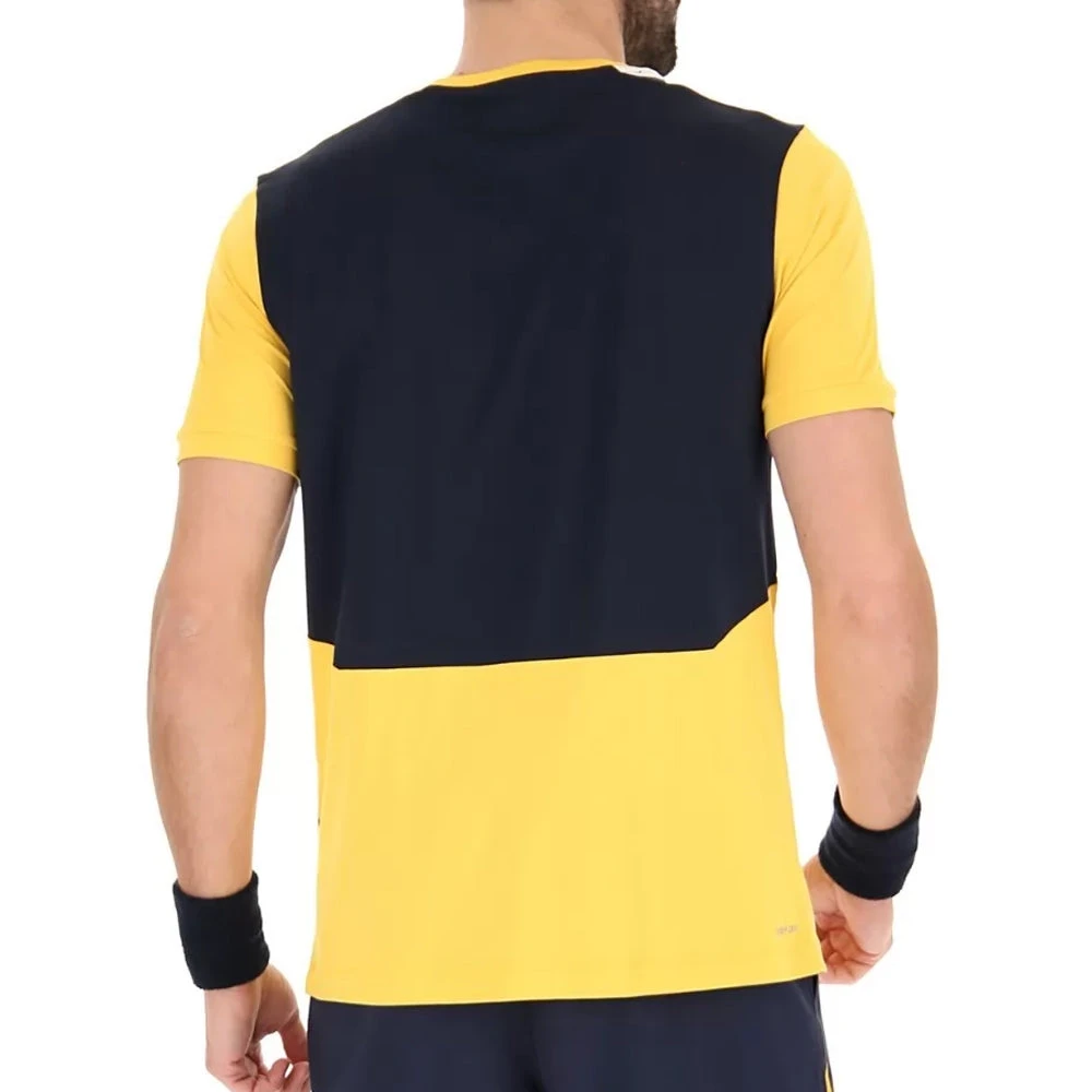 Lotto Top IV Tee (Men's) - Safron/Navy Blue 2 Lotto Top IV Tee (Men's) - Safron/Navy Blue - Image 2