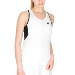 Tennis Clothing Store 39 Lotto Top IV Tank (Women's) - Bright White/All Black
