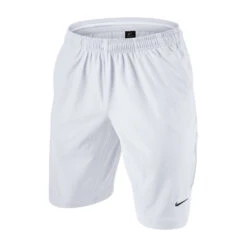 Nike N.E.T 11'' Woven Tennis Shorts (Men's) - White/Black (Available Size: XS,2XL)