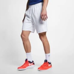 Nike Court Dry Tennis Short 9" (Men's) - White (Available: Size XS) 11 Nike Court Dry Tennis Short 9" (Men's) - White (Available: Size XS) -Tennis Clothing Store 939265 100 PHSFM001