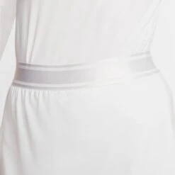 Nike Court Fitted Tennis Skirt (Women's) - White/Black -Tennis Clothing Store 939320 104 PHSYM002