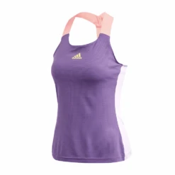 Adidas Gameset Heat.RDY Y-Tank (Women's) - Tech Purple/Shock Yellow (Available Size: XL)