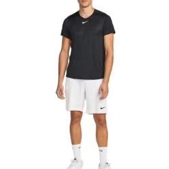 Nike Court Dri-Fit Advantage Top (Men's) - Black/White 5 Nike Court Dri-Fit Advantage Top (Men's) - Black/White -Tennis Clothing Store BPnikecourt dri fit advantage tennis top 6JJnvj 1