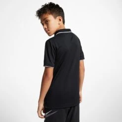 Nike Court Dri-Fit Tennis Polo (Boy's) - Black/White -Tennis Clothing Store BQ8792 010 PHSBM001