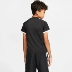 Nike Court Dri-Fit Tennis T-Shirt (Boy's) - Black/White 10 Nike Court Dri-Fit Tennis T-Shirt (Boy's) - Black/White -Tennis Clothing Store CD6131 010 PHSBM001 JPG HEI 875 WID 875