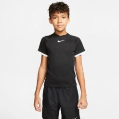 Nike Court Dri-Fit Tennis T-Shirt (Boy's) - Black/White 9 Nike Court Dri-Fit Tennis T-Shirt (Boy's) - Black/White -Tennis Clothing Store CD6131 010 PHSFM001 JPG HEI 875 WID 875