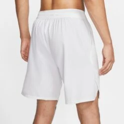 Nike Court Flex Ace Short 9" (Men's) - White 18 Nike Court Flex Ace Short 9" (Men's) - White -Tennis Clothing Store CI9162 100 PHSBM001