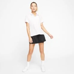 Nike Court Flex Tennis Shorts (Women's) - Black/White -Tennis Clothing Store CI9378 010 PHSYM003