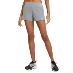 Nike Dri-FIT 3'' Running Shorts (Women's) - Particle Grey (Available Size: L, XL) -Tennis Clothing Store CJ2400 073 2