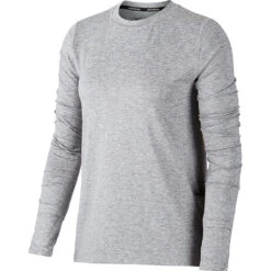 Nike Element Crew Long Sleeve (Women's) - Grey (Available Size: L)