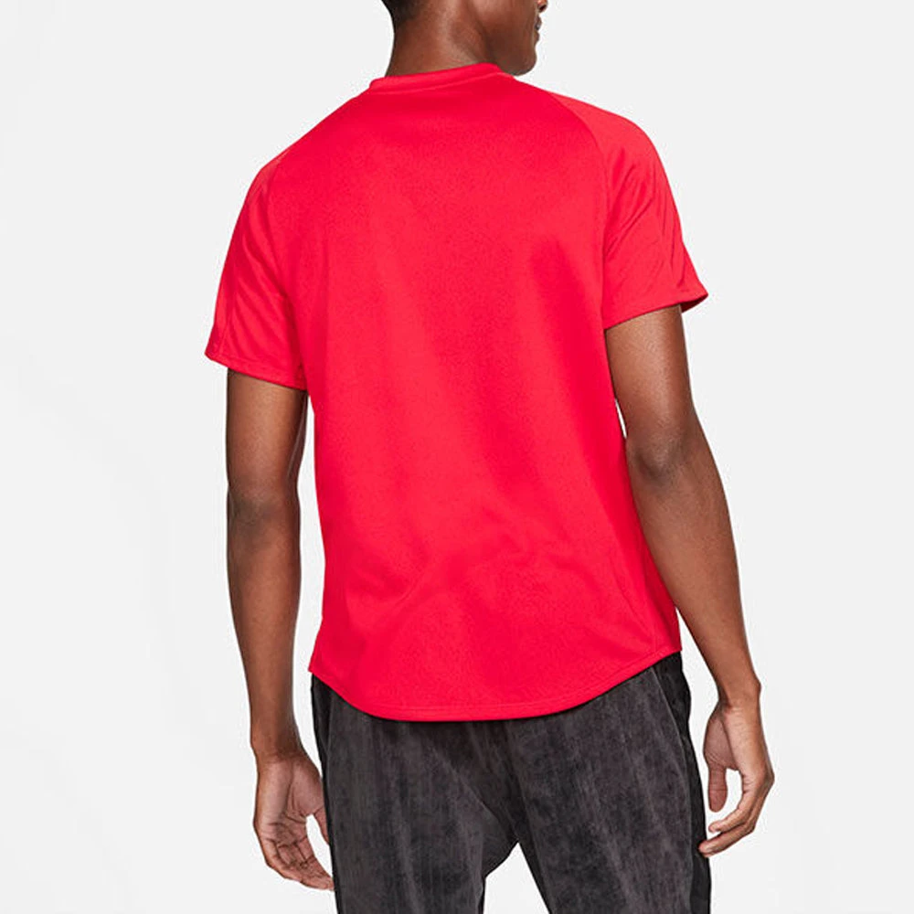 Nike Court Dri-Fit Victory Top (Men's) - University Red/White 2 Nike Court Dri-Fit Victory Top (Men's) - University Red/White - Image 2