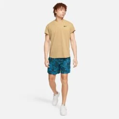 Nike Court Breathe Slam Top (Men's) - Parachute Beige/Black (Available: Size S) -Tennis Clothing Store CV3840 297 PHSYM002