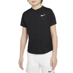 NikeCourt Dri-FIT Victory Top (Boy's) - Black