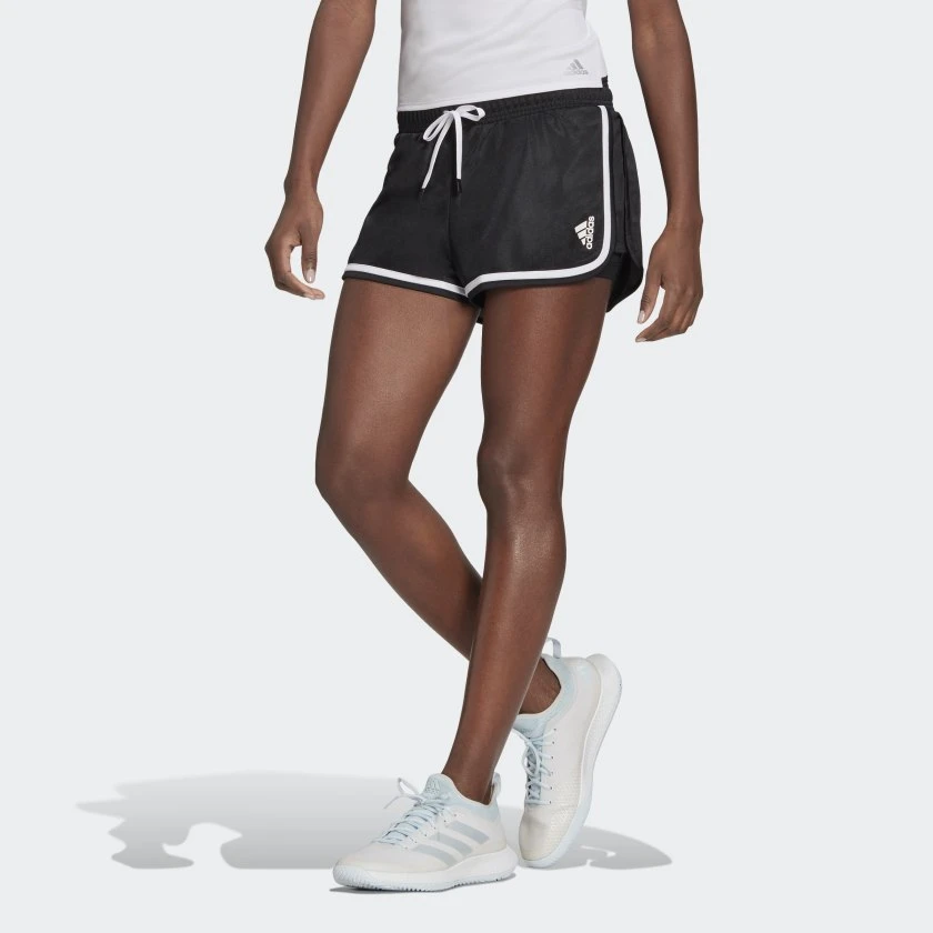 Adidas Club Tennis Shorts (Women's) - Black/White (Available Size: L,XL) 2 Adidas Club Tennis Shorts (Women's) - Black/White (Available Size: L,XL) - Image 2
