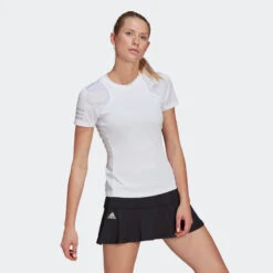 Adidas Club Tennis Tee (Women's) - White/Grey Two (Available Size: XL) -Tennis Clothing Store Club Tennis Tee White GL5529 25 model