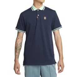 Nike Dri-Fit Heritage Slim-Fit Polo (Men's) - Obsidian/Mint Foam