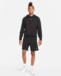 Nike Court Fleece Tennis Shorts (Men's) - Black (Available Size: S) -Tennis Clothing Store DA4383 010c