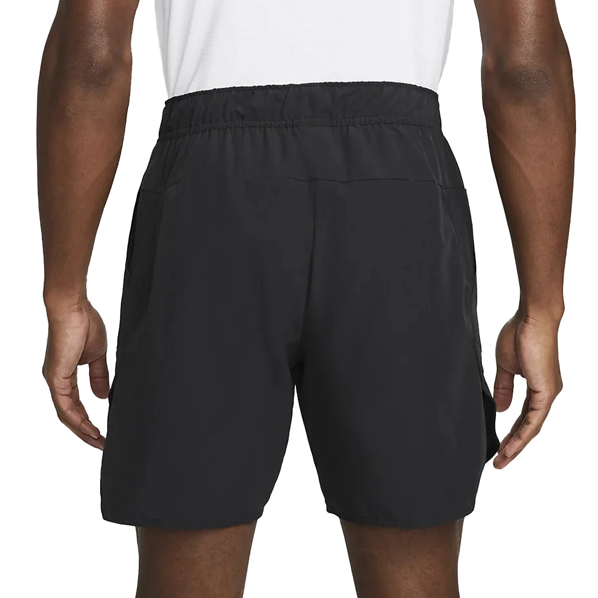 Nike Dri-Fit Advantage 7" Short (Men's) - Black/White 2 Nike Dri-Fit Advantage 7" Short (Men's) - Black/White - Image 2