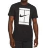Nike Court Tee SSNL (Men's) - Black/White