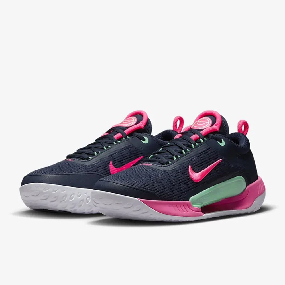 Nike Court Zoom NXT (Men's) - Obsidian/Green Glow/White/Hyper Pink 5 Nike Court Zoom NXT (Men's) - Obsidian/Green Glow/White/Hyper Pink - Image 5