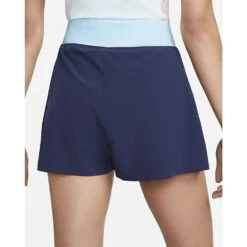 Nike Court Dri-Fit Slam Short (Women's) - Midnight Navy/Glacier Blue/White -Tennis Clothing Store DR6787 410b