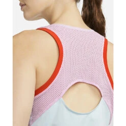 Nike Court Dri-Fit Slam Tank (Women's) - Glacier Blue/Light Arctic Pink/Team Orange/Black -Tennis Clothing Store DR6795 474c