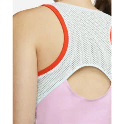 Nike Court Dri-Fit Slam Tank (Women's) - Light Arctic Pink/Glacier Blue/Team Orange/Black -Tennis Clothing Store DR6795 676f