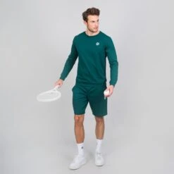 Bidi Badu Danyo Basic Shorts (Men's) - Dark Green (Available Size: XS,XL) -Tennis Clothing Store DanyoBasicShort Green 3