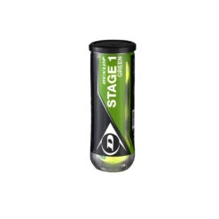 Dunlop Stage 1 Green Junior Tennis Balls - Tube (3 Ball)