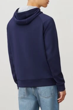 Fila Ezra Tech Hoodie (Men's) - Peacoat/White/Red (Available Size: S) -Tennis Clothing Store FILA COM XLarge LM935211 410 03 e