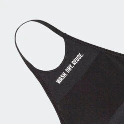 Adidas Face Masks (3-Pack) - Black -Tennis Clothing Store Face Covers M L 3 Pack Black H08837 41 detail