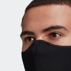 Adidas Face Masks (3-Pack) - Black -Tennis Clothing Store Face Covers M L 3 Pack Black H08837 43 detail