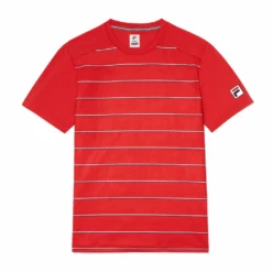 Fila Heritage Tennis Striped Crew (Men's) - Red (Available: Size S)
