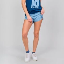 Bidi Badu Hulda Tech 2 In 1 Shorts (Women's) - Jeans/Dark Blue -Tennis Clothing Store HuldaJeans 3