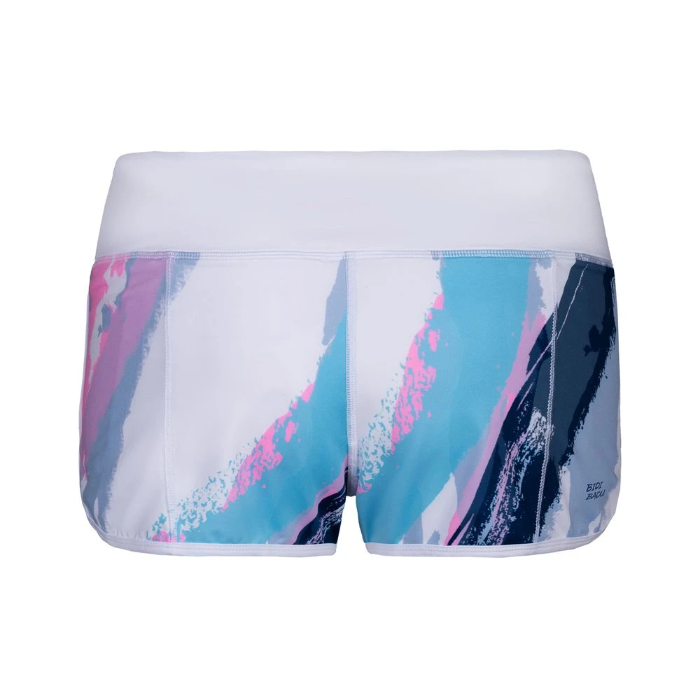 Bidi Badu Hulda Tech 2 In 1 Shorts (Women's) - White/Aqua (Available Size: M,L) 2 Bidi Badu Hulda Tech 2 In 1 Shorts (Women's) - White/Aqua (Available Size: M,L) - Image 2