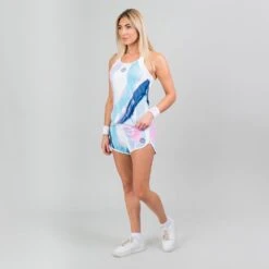 Bidi Badu Hulda Tech 2 In 1 Shorts (Women's) - White/Aqua (Available Size: M,L) 6 Bidi Badu Hulda Tech 2 In 1 Shorts (Women's) - White/Aqua (Available Size: M,L) -Tennis Clothing Store HuldaWH 3