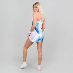 Bidi Badu Hulda Tech 2 In 1 Shorts (Women's) - White/Aqua (Available Size: M,L) 7 Bidi Badu Hulda Tech 2 In 1 Shorts (Women's) - White/Aqua (Available Size: M,L) -Tennis Clothing Store HuldaWH 4