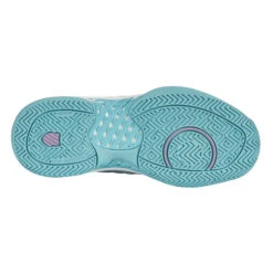 K-Swiss Hypercourt Express 2 (Women's) - Brilliant White/Angel Blue/Sheer Lilac -Tennis Clothing Store K96613 190c