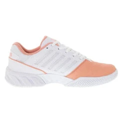 K-Swiss Bigshot Light 4 (Women's) - Peach Amber/White/Asphalt 5 K-Swiss Bigshot Light 4 (Women's) - Peach Amber/White/Asphalt -Tennis Clothing Store K96989 683 A