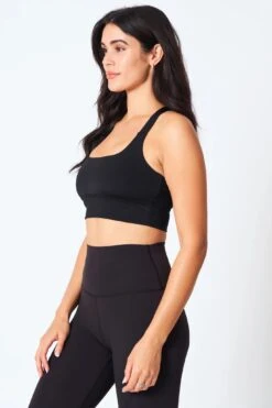 Kinsey Fit Fearless Bra (Women's) - Midnight Black -Tennis Clothing Store KF 1000 1copy