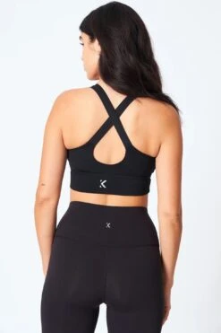 Kinsey Fit Fearless Bra (Women's) - Midnight Black -Tennis Clothing Store KF 1000 2copy