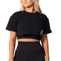 Kinsey Fit Fit & Fearless Crop Tee (Women's) - Black