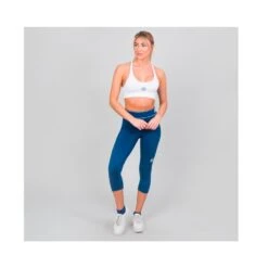 Bidi Badu Letty Tech Strappy Bra (Women's) - White -Tennis Clothing Store LettyTechStrappyBra White 2