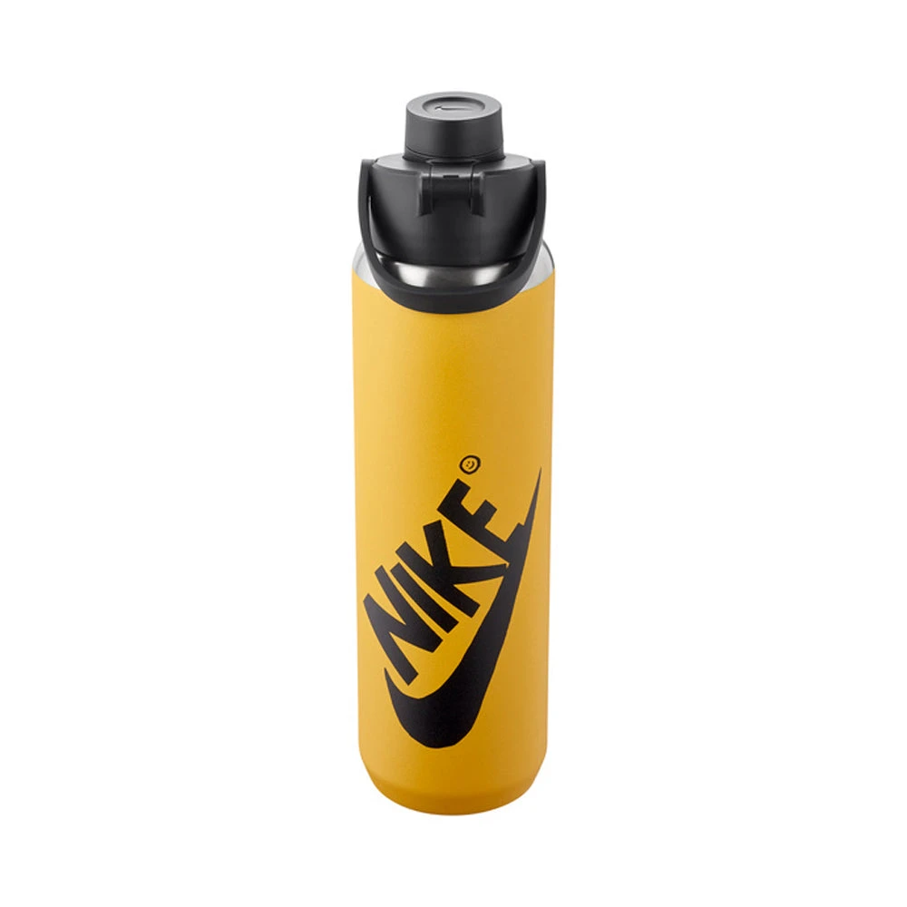 Nike SS Recharge Chug Bottle 24oz - Yellow Ochre/Black/Black