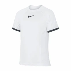 Nike Court Dri-Fit Tennis T-Shirt (Boy's) - White/Black (Available Size: XS,S)