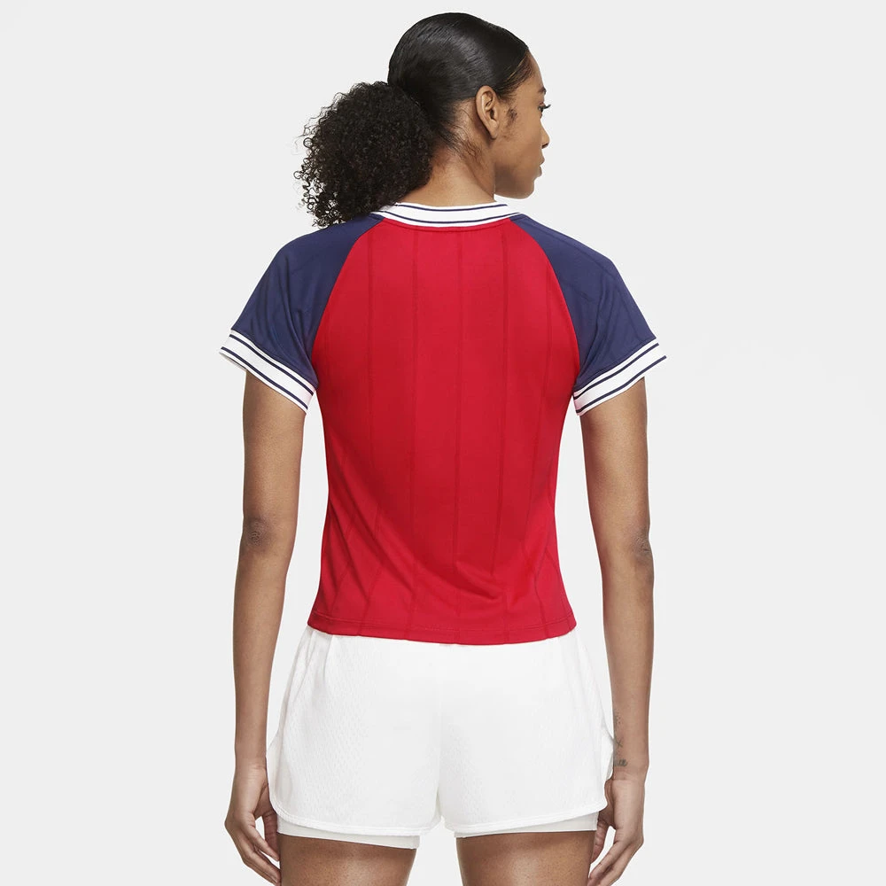 Nike Court Dri-Fit Slam Top (Women's) - University Red 2 Nike Court Dri-Fit Slam Top (Women's) - University Red - Image 2