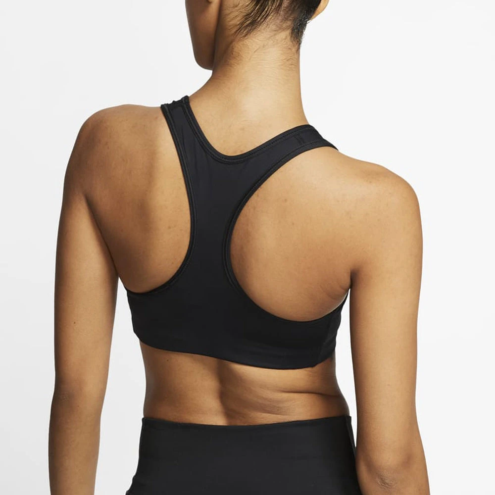 Nike Dri-Fit Medium-Support 1-Piece Pad Sports Bra (Women's) - Black/White 2 Nike Dri-Fit Medium-Support 1-Piece Pad Sports Bra (Women's) - Black/White - Image 2